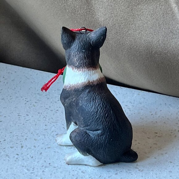 Boston Terrier Christmas Ornament By Schmid 1986 - Picture 4 of 5